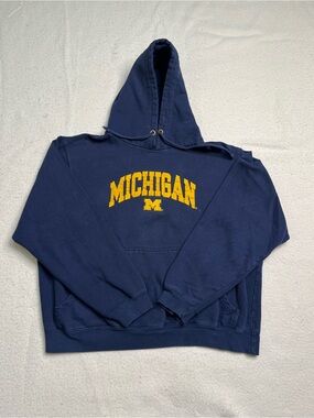 Vintage NCAA By KA Inc Michigan Wolverines Pullover Hoodie Sweatshirt Youth XL